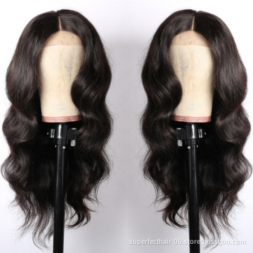 Wholesale Bodywave Virgin Brazilian Human Hair Wigs Lace Front , Best Quality Raw Cuticle Aligned Hair Wig with Baby Hair
